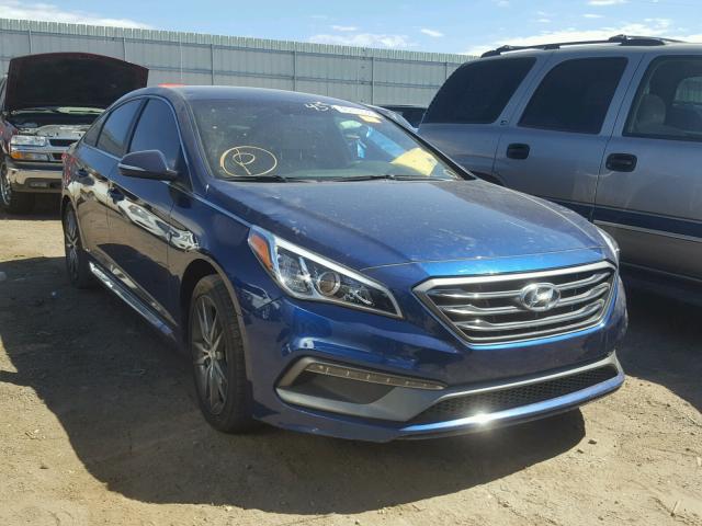 5NPE34AB8HH542966 - 2017 HYUNDAI SONATA SPO BLUE photo 1