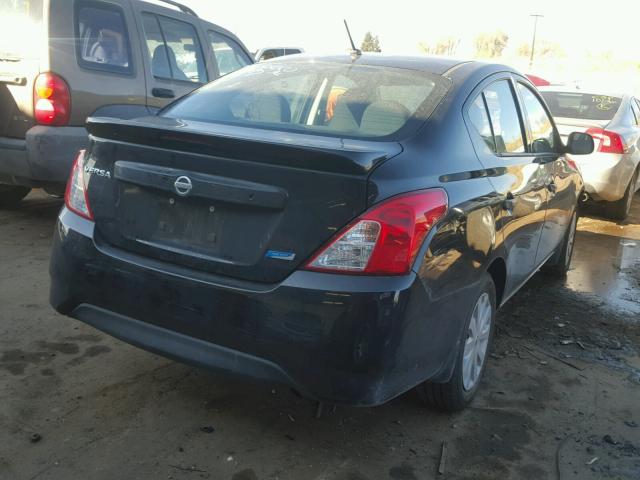 3N1CN7AP1FL840144 - 2015 NISSAN VERSA S BLACK photo 4