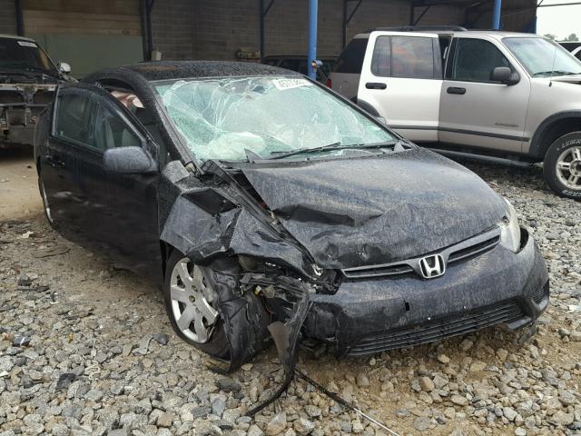 2HGFG12637H570255 - 2007 HONDA CIVIC LX BLACK photo 1