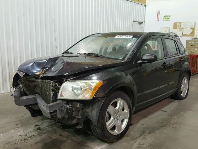 1B3HB48A79D224357 - 2009 DODGE CALIBER SX BLACK photo 2