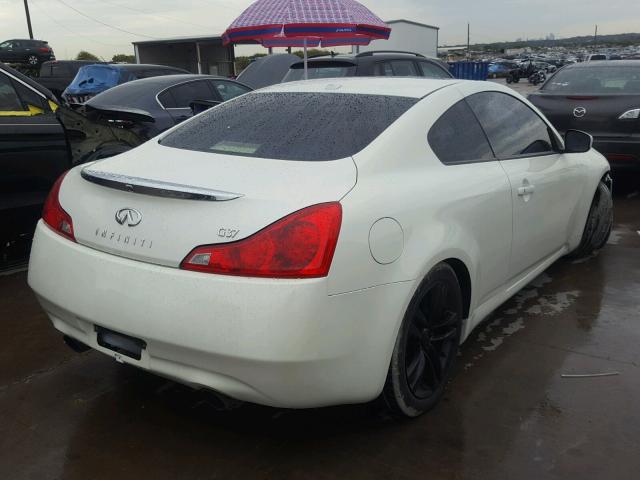 JNKCV64E58M131435 - 2008 INFINITI G37 BASE WHITE photo 4