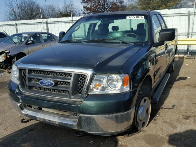 1FTVX14504NB99640 - 2004 FORD F150 GREEN photo 2