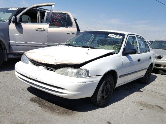 1Y1SK5283YZ402391 - 2000 CHEVROLET GEO PRIZM 白色 照片 2