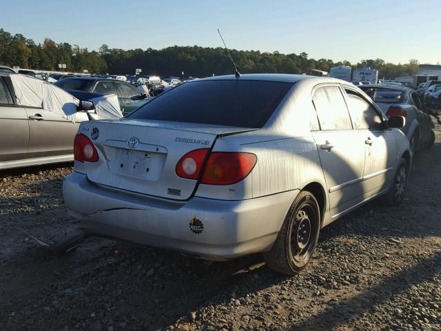 1NXBR32E03Z062130 - 2003 TOYOTA COROLLA CE SILVER photo 4