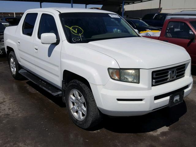 2HJYK16486H576061 - 2006 HONDA RIDGELINE WHITE photo 1