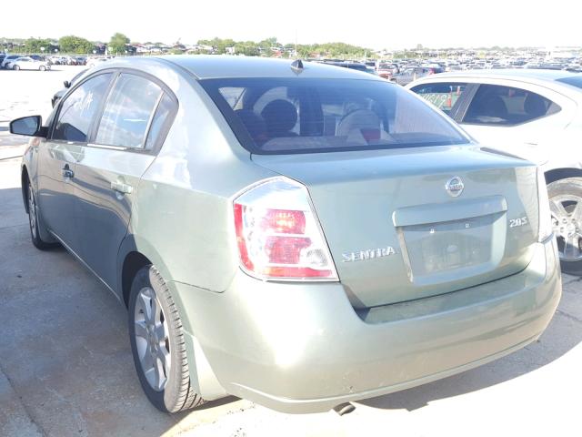 3N1AB61E47L635542 - 2007 NISSAN SENTRA 2.0 GREEN photo 3