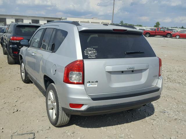 1J4NF1FBXBD169872 - 2011 JEEP COMPASS SP SILVER photo 3
