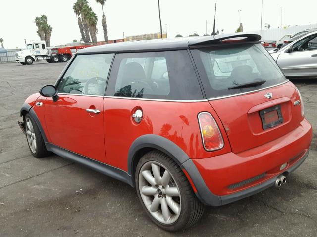 WMWRE33414TD83783 - 2004 MINI COOPER S RED photo 3