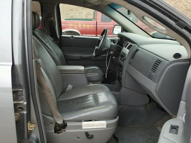 1D4HB58D15F556777 - 2005 DODGE DURANGO GRAY photo 5