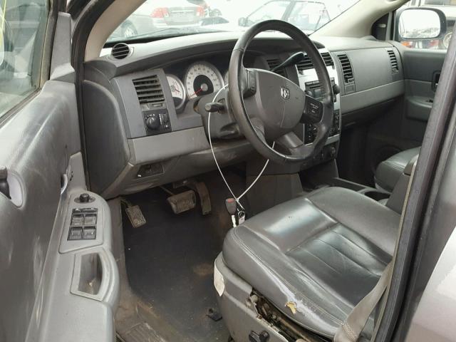 1D4HB58D15F556777 - 2005 DODGE DURANGO GRAY photo 9