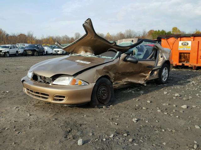 1G1JC5249Y7430064 - 2000 CHEVROLET CAVALIER GOLD photo 2