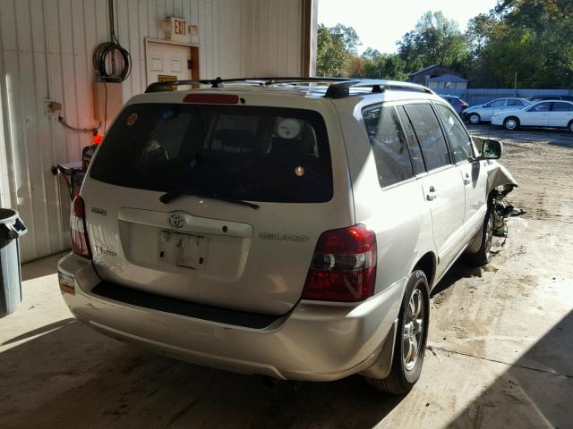 JTEEP21A550089362 - 2005 TOYOTA HIGHLANDER GRAY photo 4