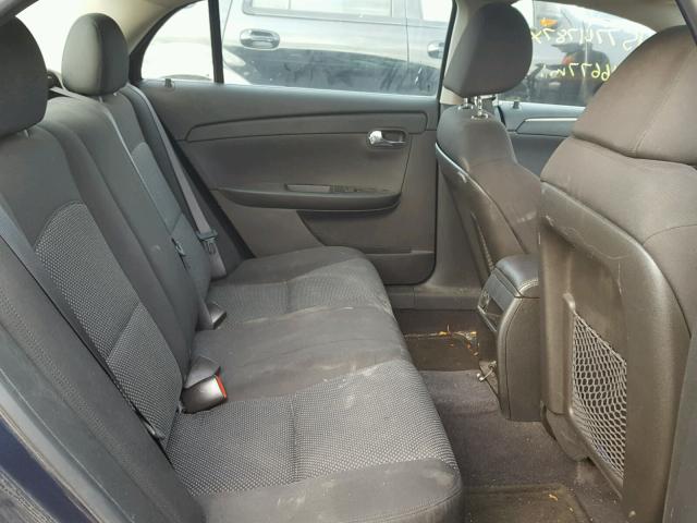 1G1ZC5E10BF267743 - 2011 CHEVROLET MALIBU 1LT ლურჯი ფოტო 6