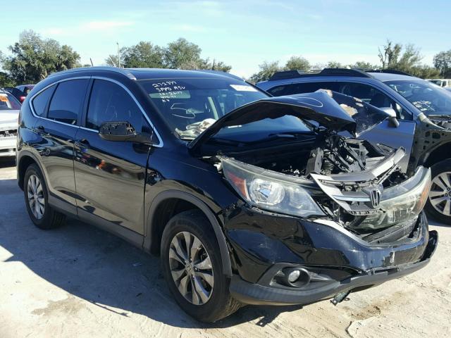 2HKRM4H7XDH652220 - 2013 HONDA CR-V EXL BLACK photo 1