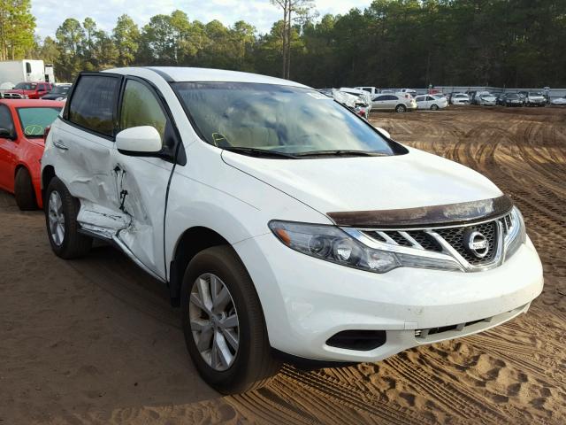 JN8AZ1MU3EW420731 - 2014 NISSAN MURANO S WHITE photo 1