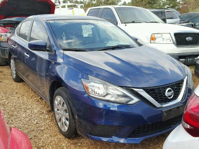 3N1AB7AP5HY214361 - 2017 NISSAN SENTRA BLUE photo 1