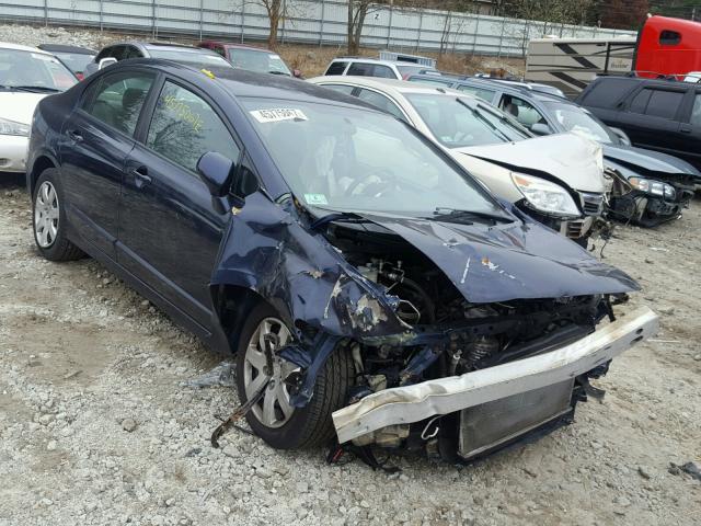 2HGFA16508H510230 - 2008 HONDA CIVIC LX BLUE photo 1