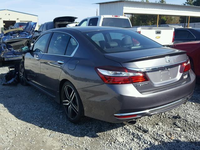 1HGCR2F51HA232096 - 2017 HONDA ACCORD SPO GRAY photo 3