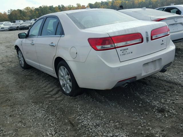 3LNHL2GC5BR762048 - 2011 LINCOLN MKZ თეთრი ფოტო 3
