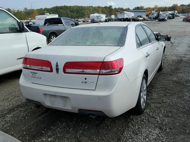 3LNHL2GC5BR762048 - 2011 LINCOLN MKZ თეთრი ფოტო 4