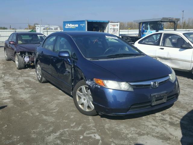 1HGFA16538L061953 - 2008 HONDA CIVIC LX BLUE photo 1