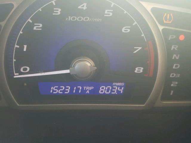 1HGFA16538L061953 - 2008 HONDA CIVIC LX BLUE photo 8