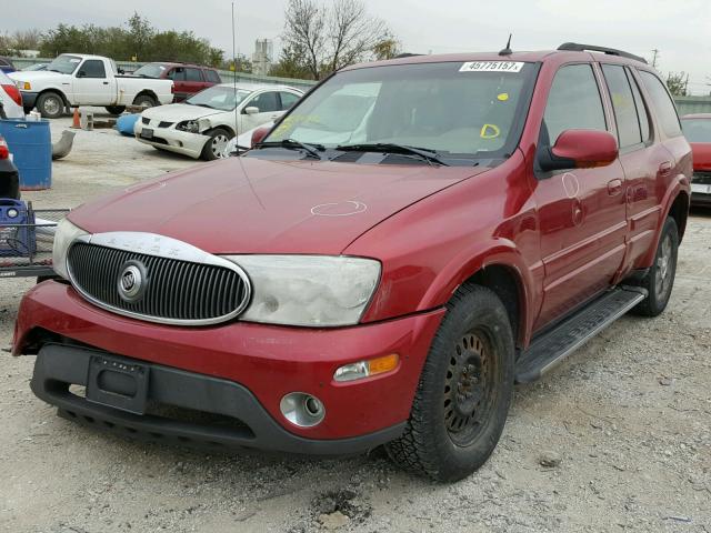 5GADT13SX42264575 - 2004 BUICK RAINIER RED photo 2