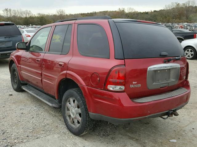 5GADT13SX42264575 - 2004 BUICK RAINIER RED photo 3