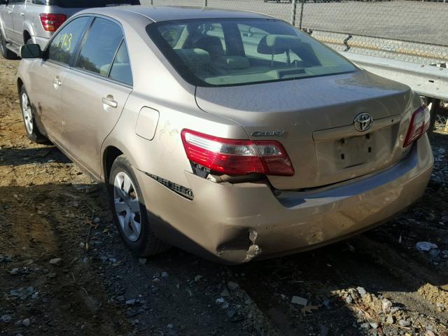 JTNBE46K773088222 - 2007 TOYOTA CAMRY NEW GOLD photo 3