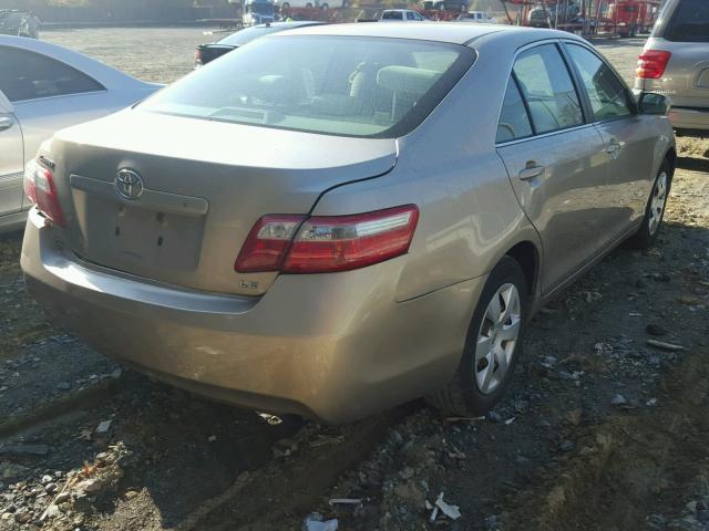 JTNBE46K773088222 - 2007 TOYOTA CAMRY NEW GOLD photo 4