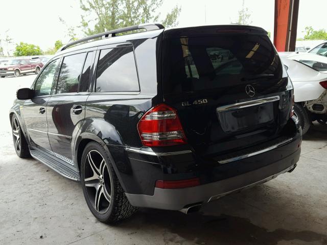 4JGBF71E67A254905 - 2007 MERCEDES-BENZ GL 450 4MA BLACK photo 3