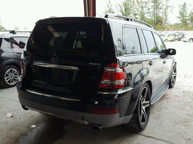 4JGBF71E67A254905 - 2007 MERCEDES-BENZ GL 450 4MA BLACK photo 4