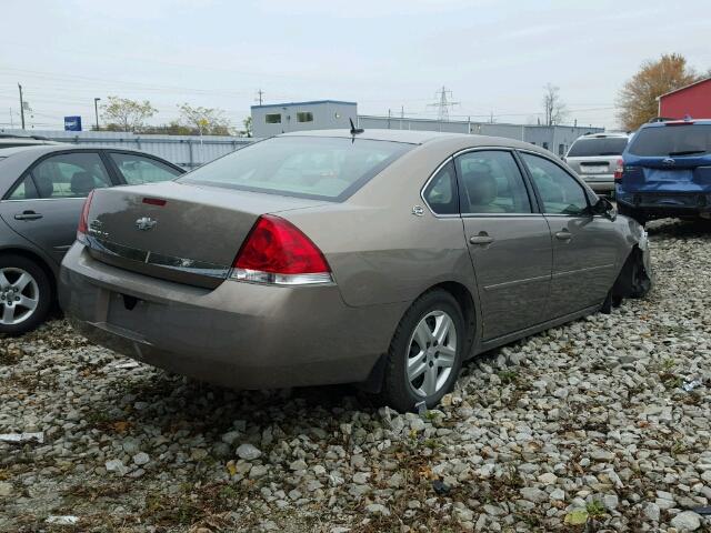 2G1WB58N079123873 - 2007 CHEVROLET IMPALA LS BROWN photo 4