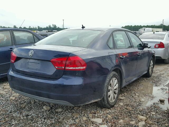 1VWAP7A32DC021368 - 2013 VOLKSWAGEN PASSAT S BLUE photo 4