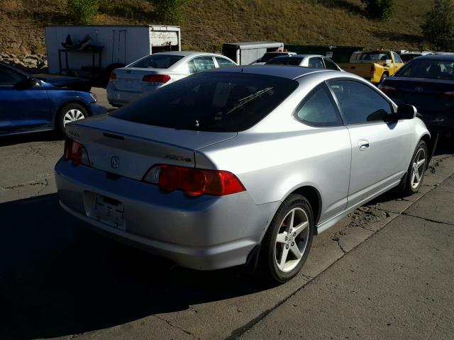 JH4DC53042C011262 - 2002 ACURA RSX TYPE-S SILVER photo 4