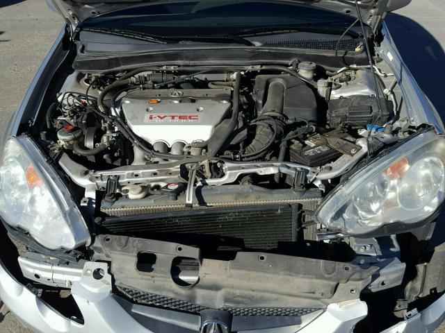 JH4DC53042C011262 - 2002 ACURA RSX TYPE-S SILVER photo 7