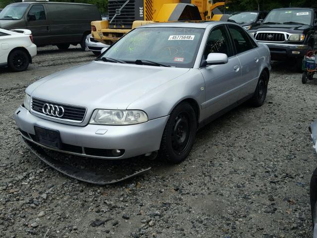 WAUDH68D81A142285 - 2001 AUDI A4 2.8 QUA SILVER photo 2