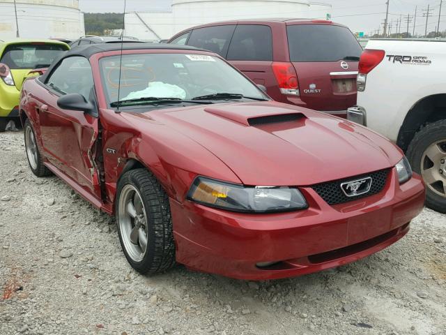 1FAFP45X43F333456 - 2003 FORD MUSTANG GT MAROON photo 1