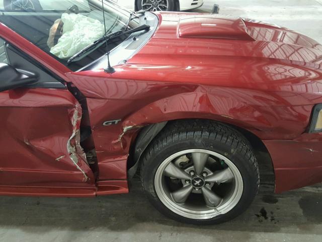 1FAFP45X43F333456 - 2003 FORD MUSTANG GT MAROON photo 9