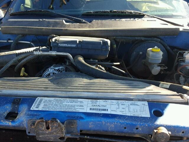 3B7HF13Y9YG159227 - 2000 DODGE RAM 1500 BLUE photo 7