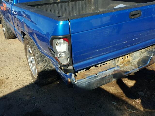 3B7HF13Y9YG159227 - 2000 DODGE RAM 1500 BLUE photo 9