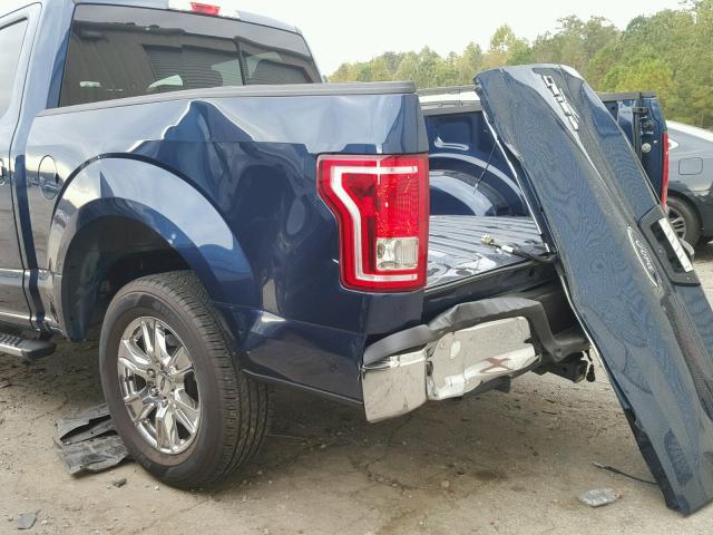 1FTEW1CP9GKD03490 - 2016 FORD F150 BLUE photo 9
