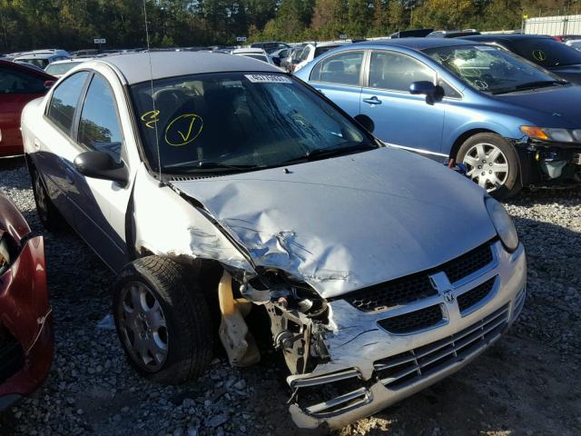 1B3ES56C15D130191 - 2005 DODGE NEON SXT SILVER photo 1