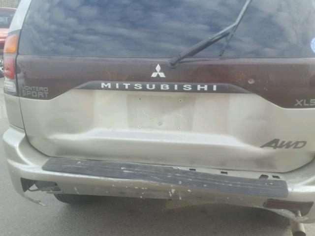 JA4MT31R34J008501 - 2004 MITSUBISHI MONTERO SP GOLD photo 9