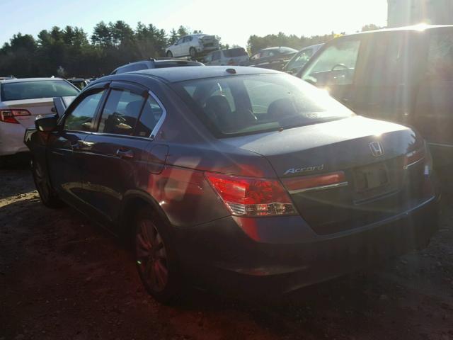 1HGCP2F84BA032465 - 2011 HONDA ACCORD EXL GRAY photo 3