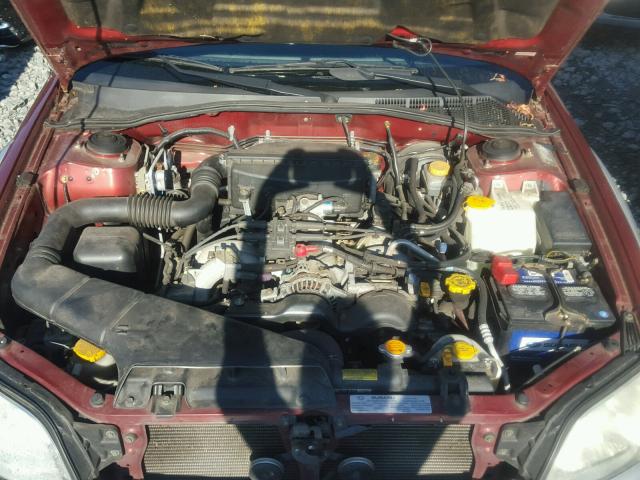 4S4BT62C936113663 - 2003 SUBARU BAJA SPORT RED photo 7