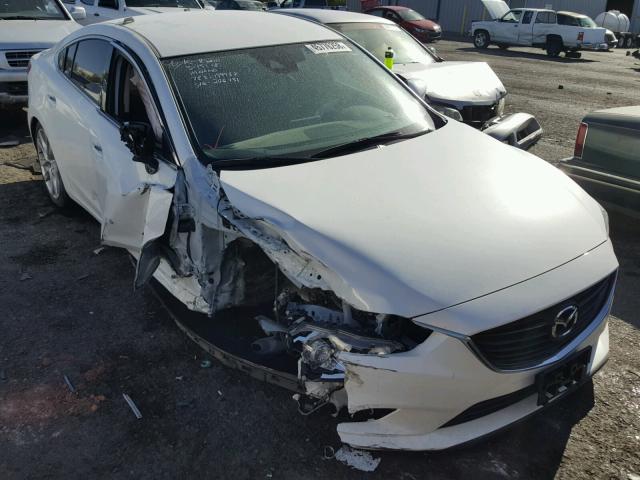 JM1GL1V55H1111486 - 2017 MAZDA 6 TOURING WHITE photo 1