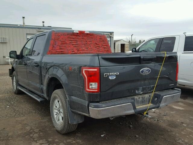 1FTEW1EFXFFC40976 - 2015 FORD F150 SUPER GRAY photo 3