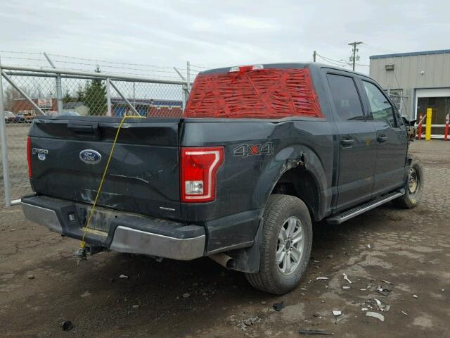 1FTEW1EFXFFC40976 - 2015 FORD F150 SUPER GRAY photo 4