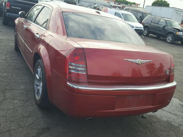 2C3KA63H47H658635 - 2007 CHRYSLER 300C RED photo 3